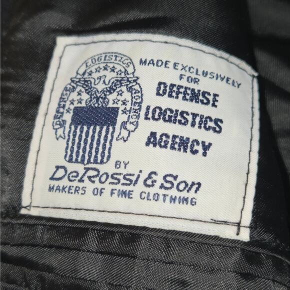 De Rossi & Son Army Blue 450 Mens Size 38RC Dress Uniform Jacket Coat Wool Blend - Picture 11 of 14